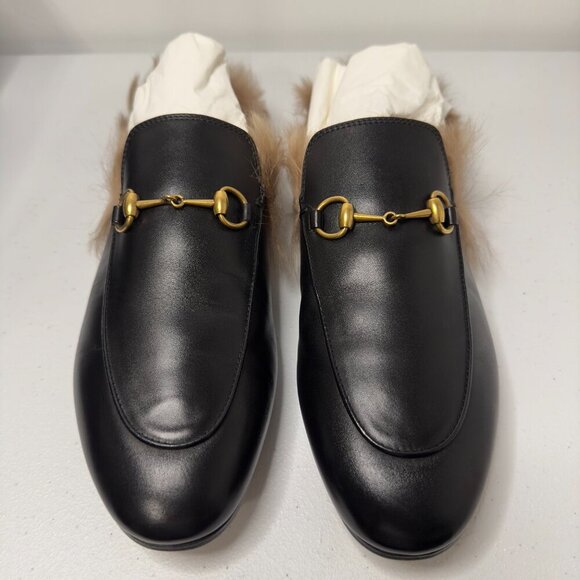 Gucci Princetown Fur Mules - Picture 3 of 16